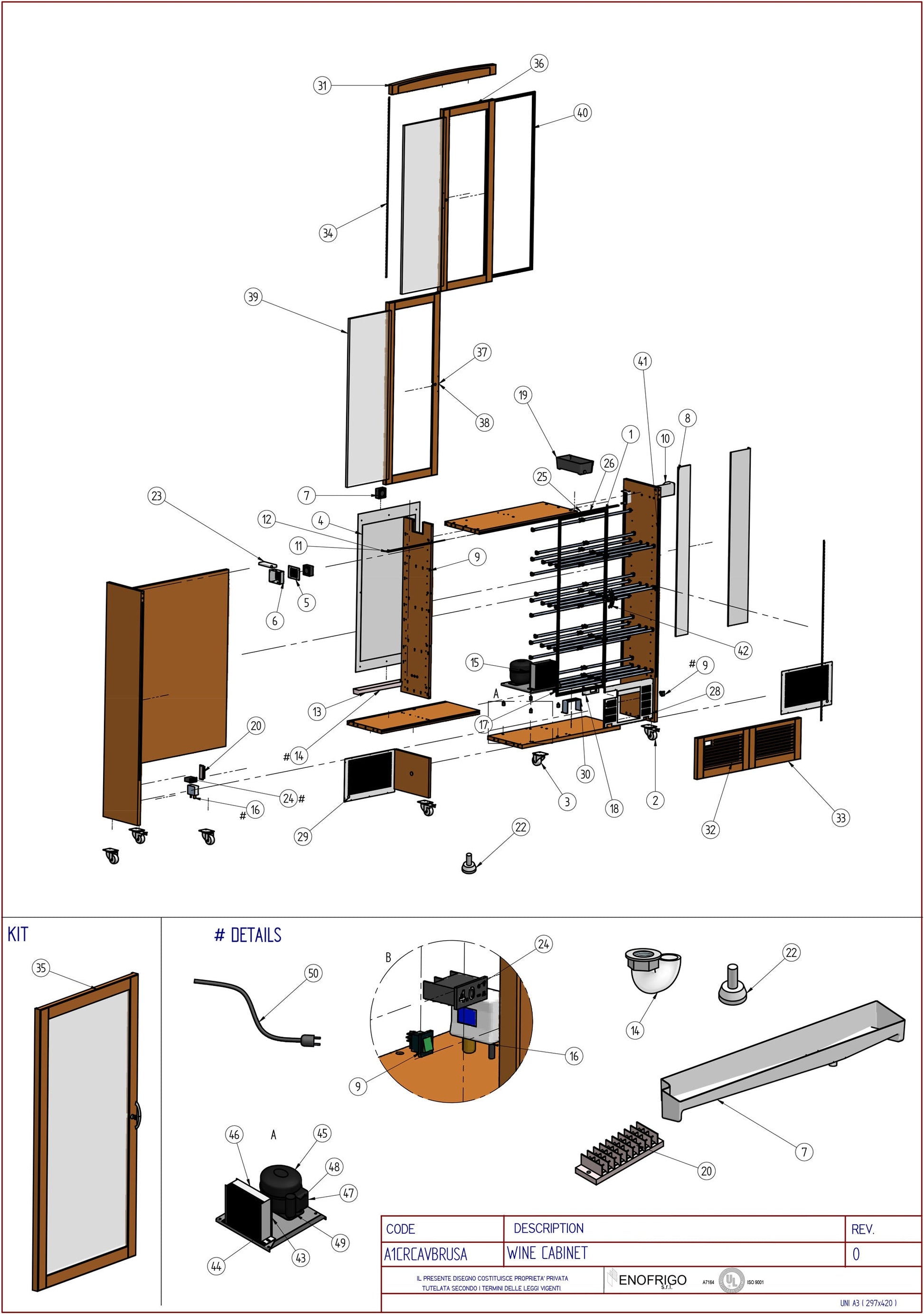 A1CRCAVBRUSA Diagram Part List