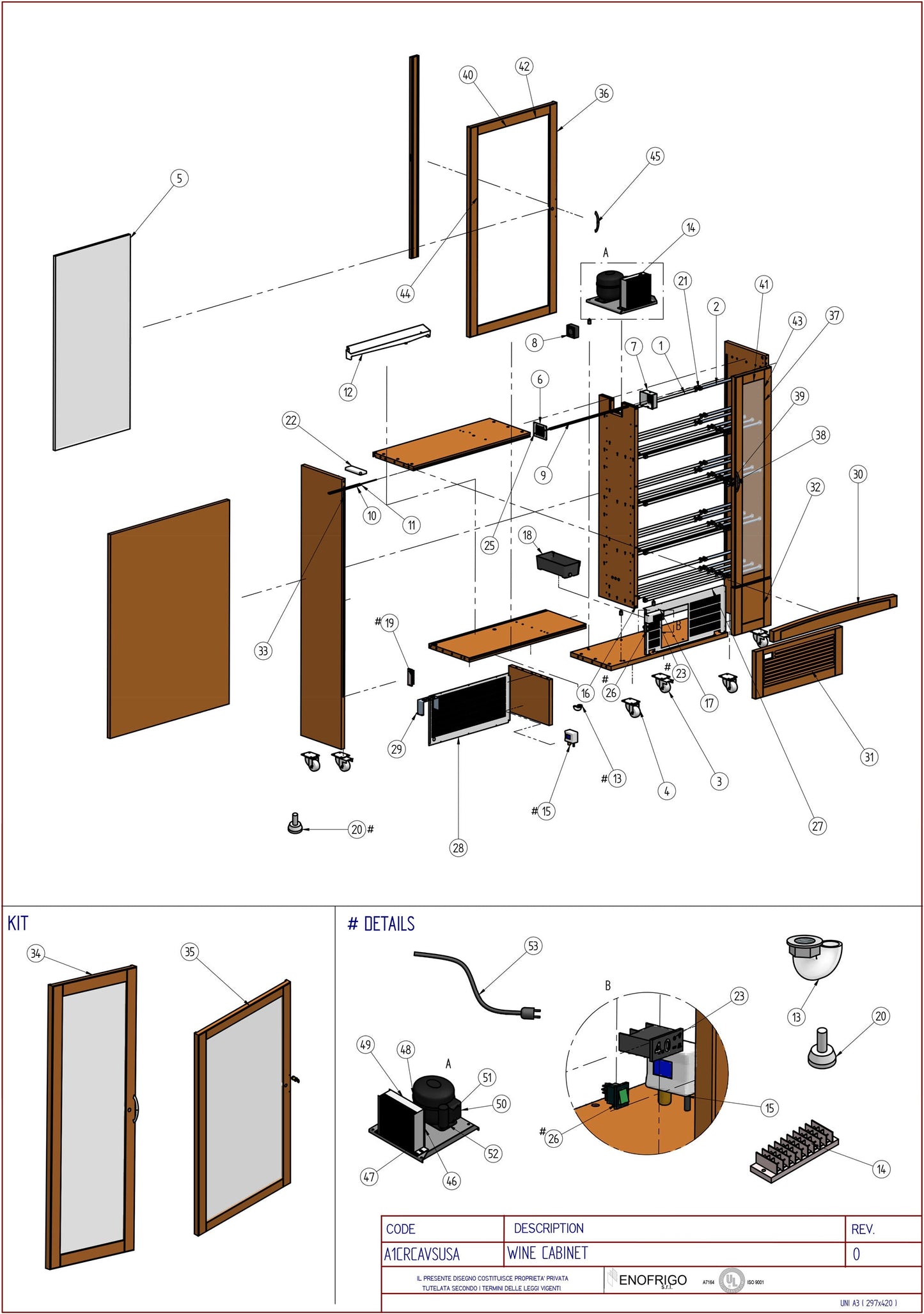 A1CRCAVSUSA Diagram Part List