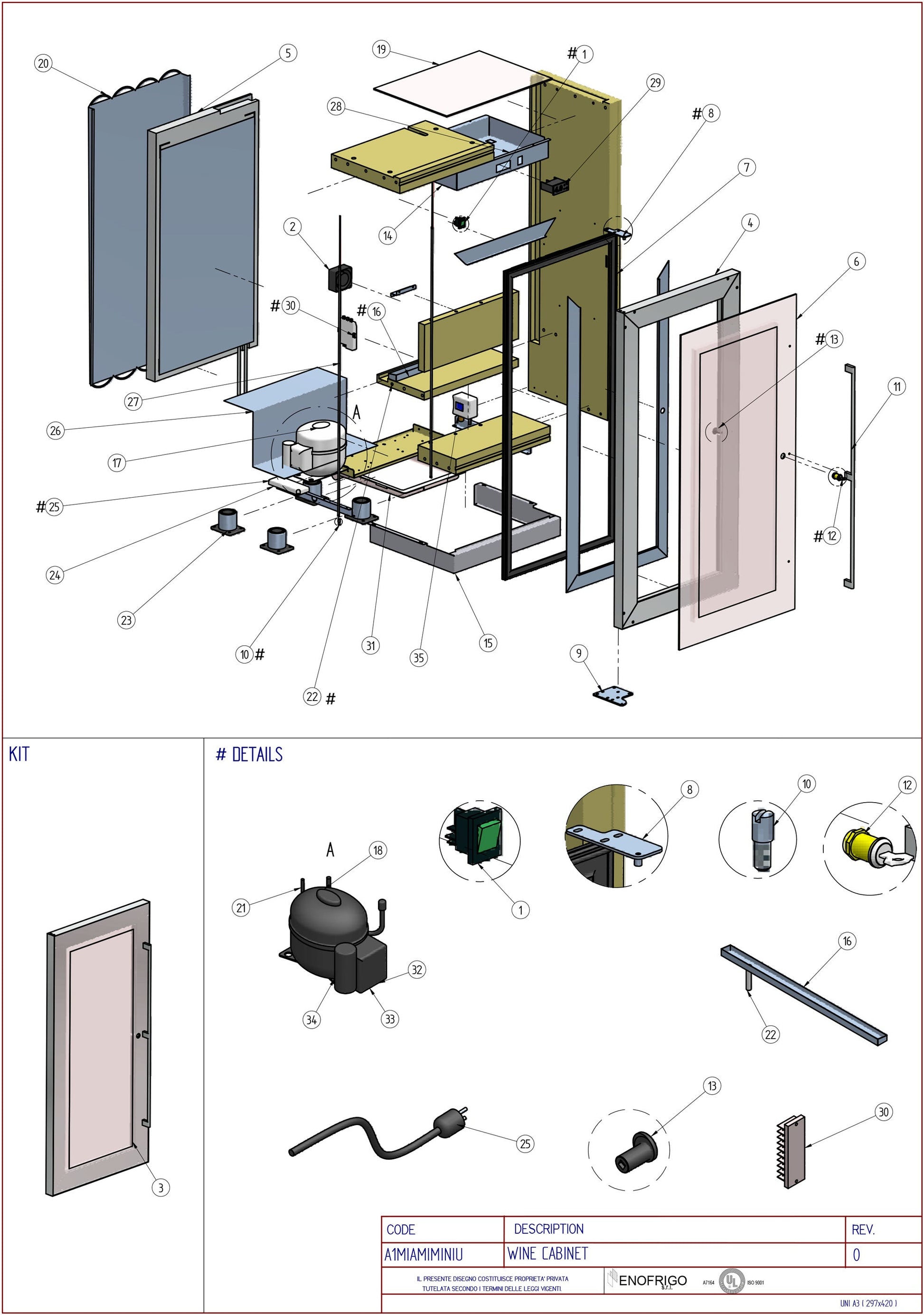 A1MIAMIMINIU Diagram Part List