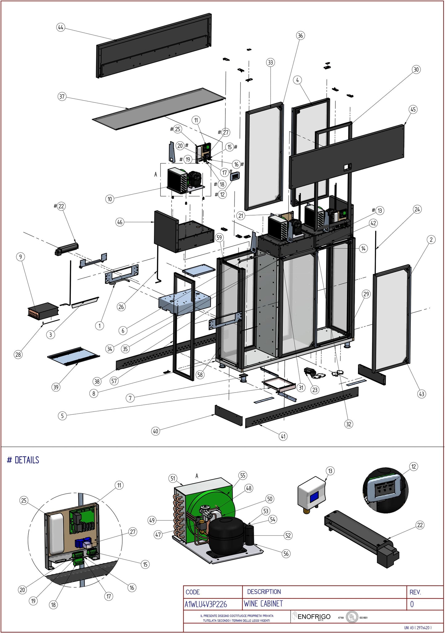 A1WLU4V3P226 Diagram Part List