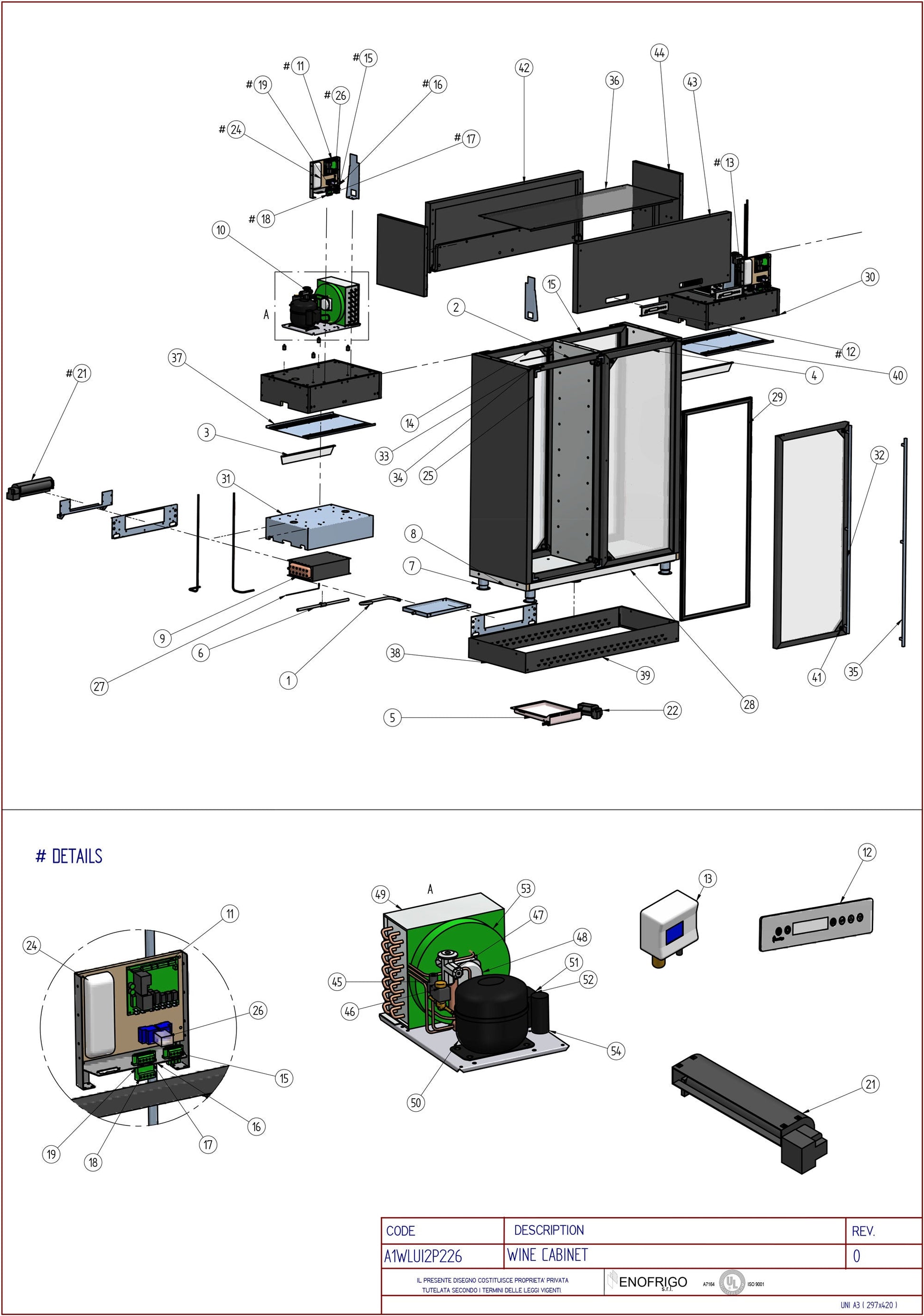 A1WLUI2P226 Diagram Part List