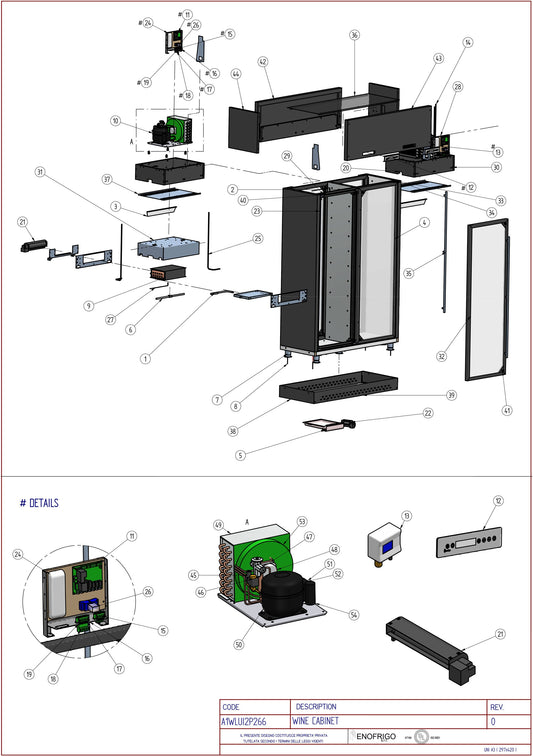 A1WLUI2P266 Diagram Part List