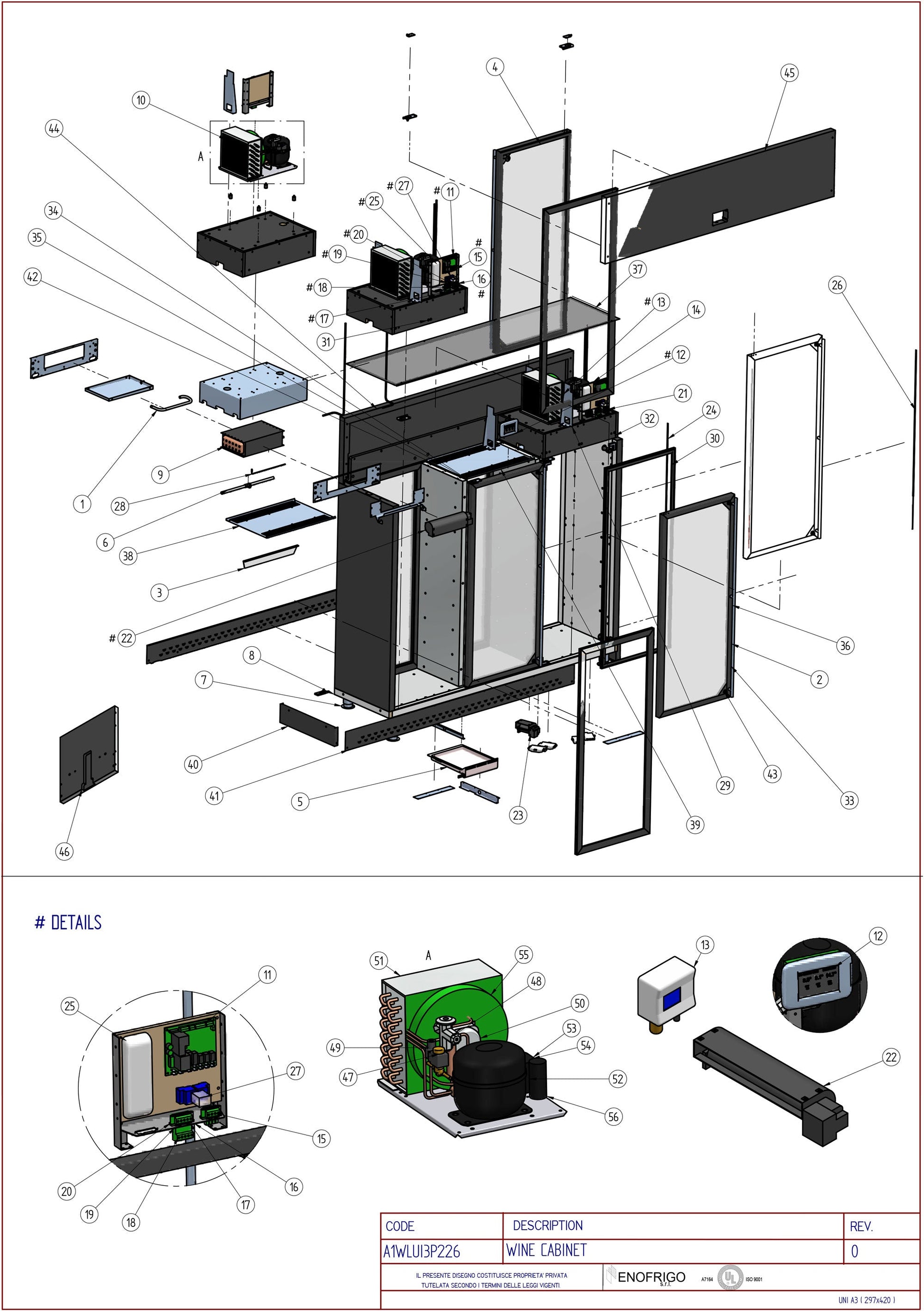 A1WLUI3P226 Diagram Part List