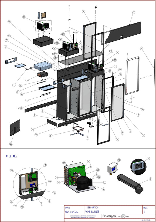 A1WLUI3P226 Diagram Part List