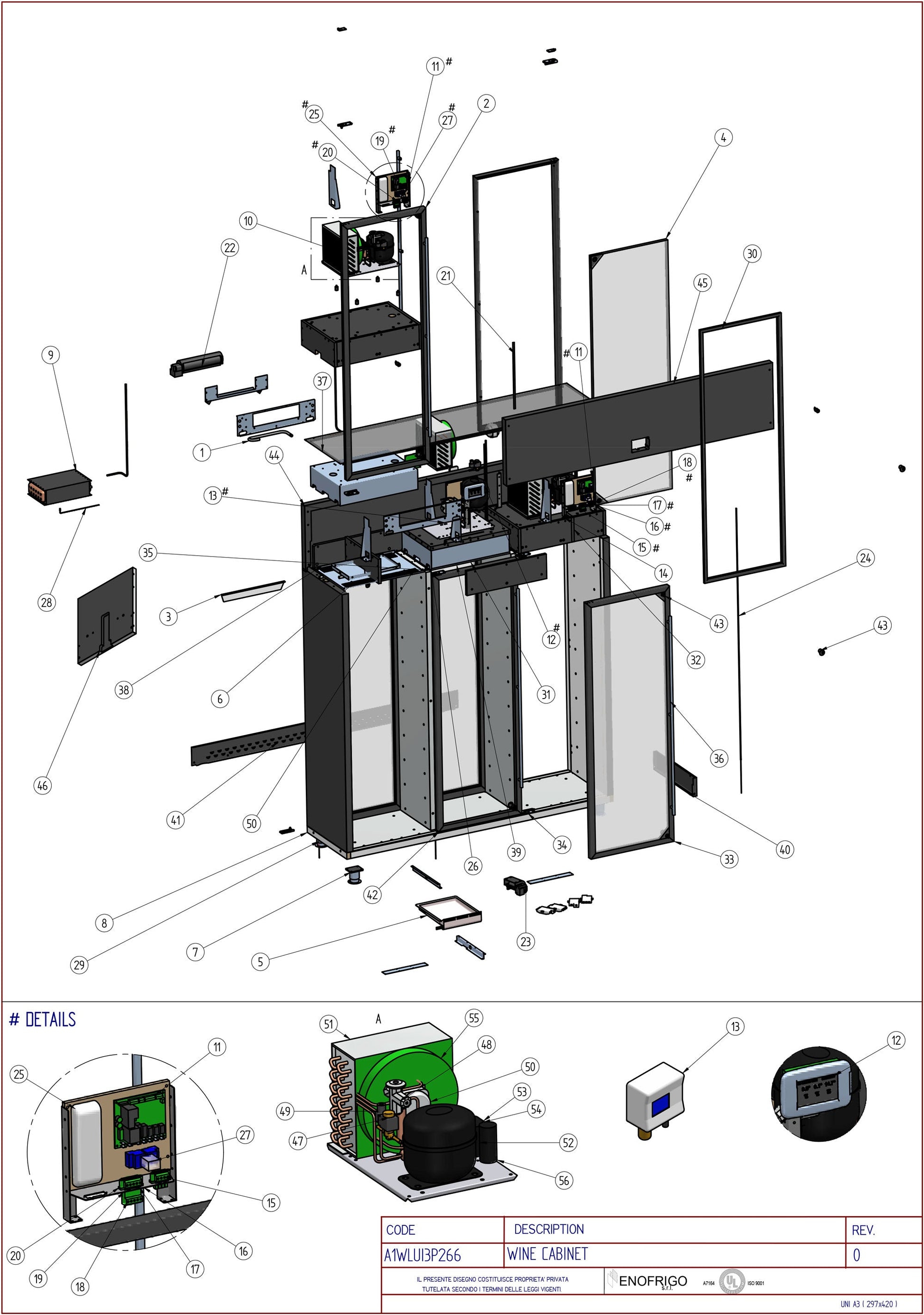 A1WLUI3P266 Diagram Part List